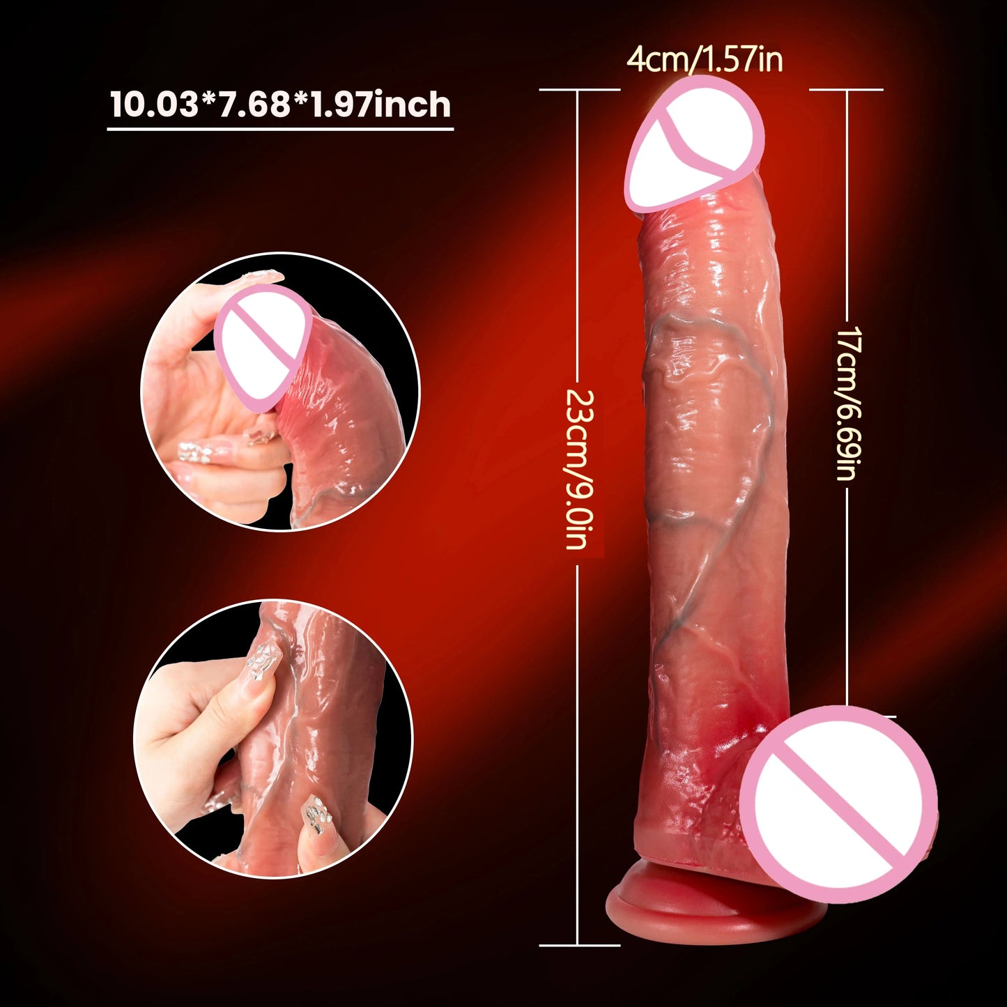 NEW 23cm Realistic Vibrator Remote Control Heated Retractable Dildo Female Oral Sex Masturbator Vaginal Anal Massager Sex Toys for Women Adults 18+ Sex Store Products