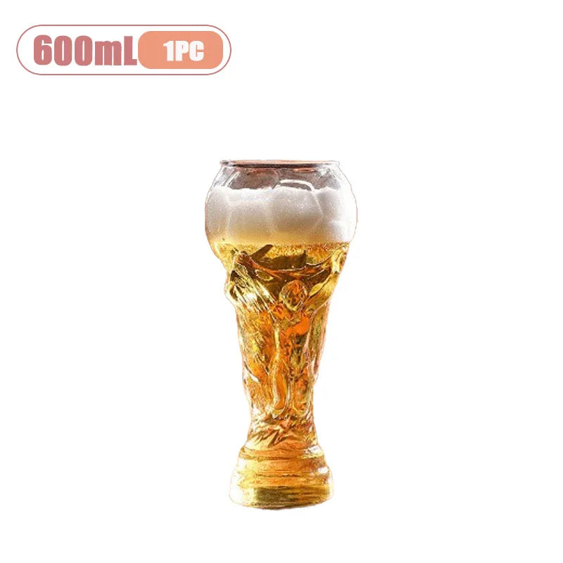 2026 World Cup 5 PCS Set 600ml Creative Football Shaped Beer Mug Large Capacity Unique Bar Pub Night Club Hotels Restaurants Collectible Glass for Drinks Gift for Soccer Fans Drinkware Barware Accessories