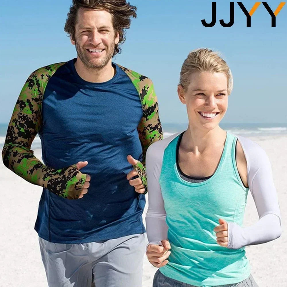 BRAND NEW Ice Silk Shawl Cuff Arm Warmers Women Sun UV Protection Sports Gloves for Outdoor Activity Running Fishing Cycling Sleeves Women Sports Apparel Accessories