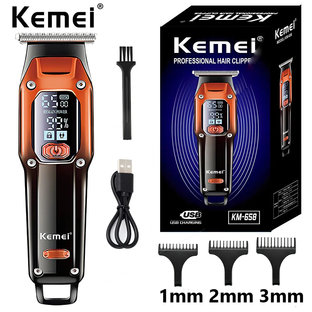 Kemei-658 Hair Trimmer For Men Beard Trimer Professional Hair Clipper Electr Razor Hair Cutting Machine Haircut Electr Shaver