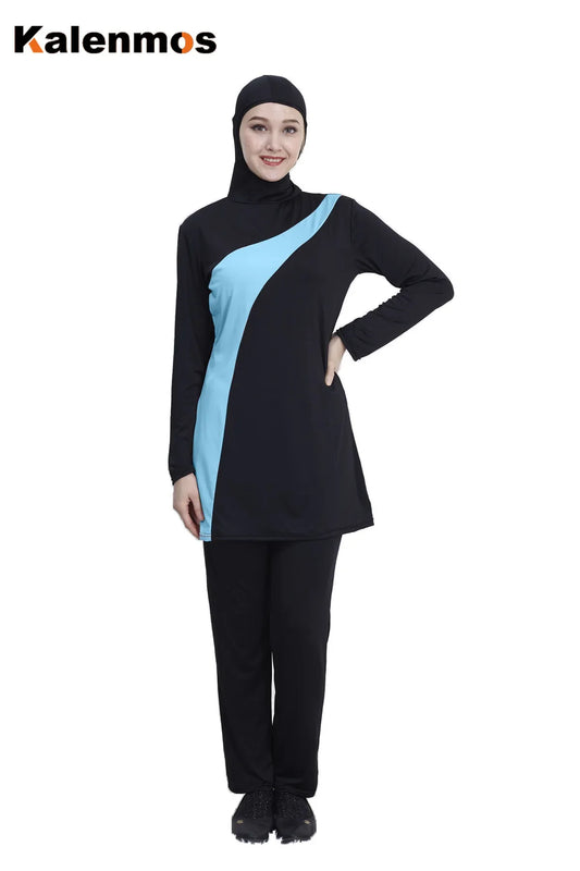 S-5XL PLUS SIZE Muslim Swimsuit Islamic Women Conservative Bathing Burkini Suit Full Cover Beach Swimwear Hijab Swimsuit Burkinis Modest Swimwear Burkini Algerian Dubai Islamic Apparel Supplies