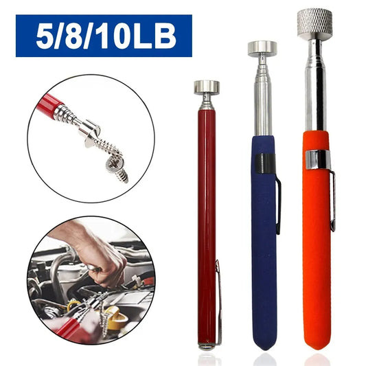 NEW Arrivals Magnetic Retractable Pickup Suction Iron Rod Portable Multifunctional Extractor Pen Clip Automotive Car Motorcycles Repair Tools