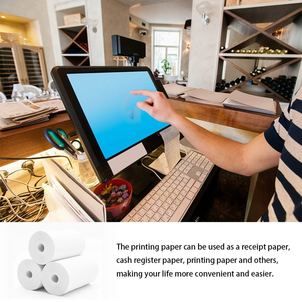 10Rolls 57x25 MM Thermal Paper White Camera Instant Print  Camera Printing Paper Replacement Accessories Parts
