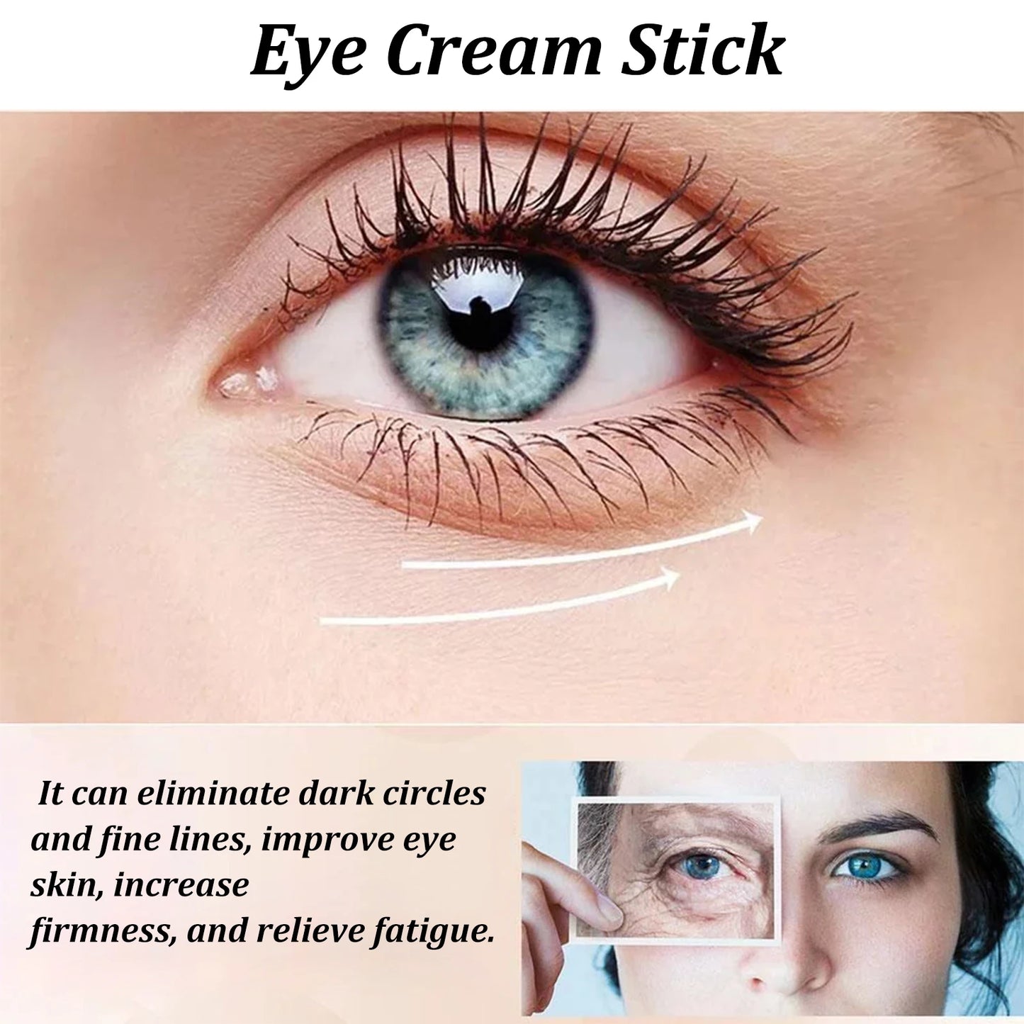 NEW Arrivals Snail Eye Cream Stick Collagen Fade Fine Lines Wrinkle Lightening Dark Circles Firming Eye Bags Puffiness Moisturizing Eye Cream Women Ladies Cosmetic Supplies