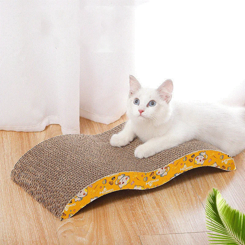 Cat Toys Cat Scraper Sharpening Claw Cardboard Corrugated Board Scratch-Resistant Cat Scratch Board Cat Toy Sofa Cushion Bed