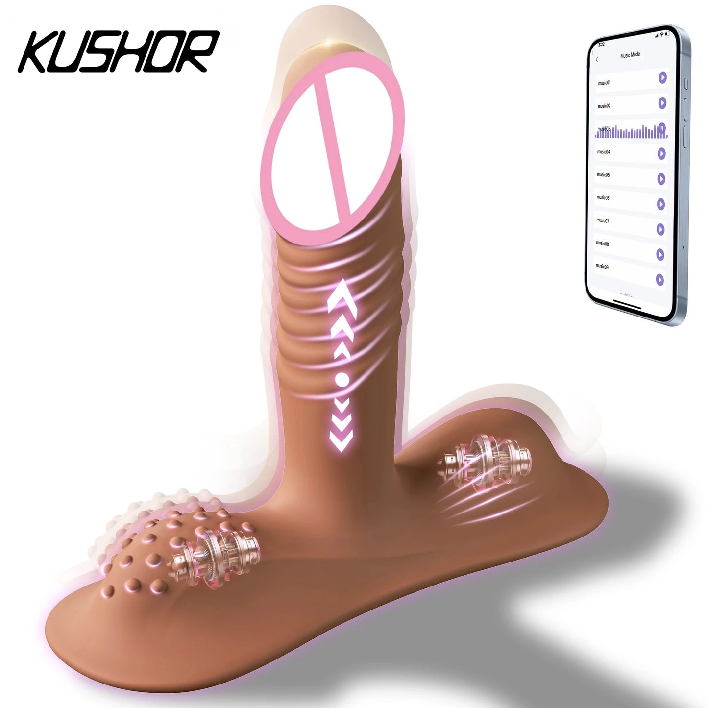 APP Control Dildo Vibrators for Women Clit Anal G Spot Stimulator Female Masturbation 9 Thrusting Vibrating Modes Sex Toys Accessories