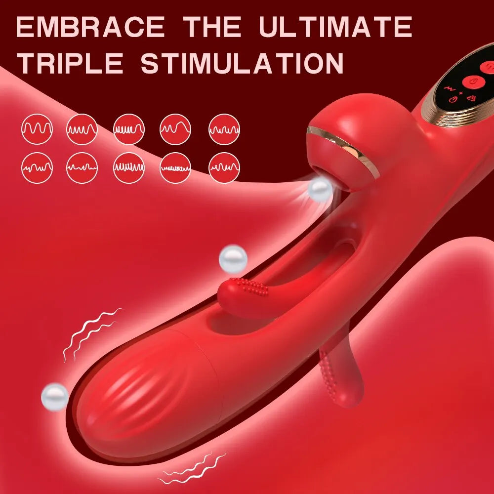 Tapping Flapping Vibrator for Women Clitoris Clit Sucker Stimulator Powerful Sex Toy Woman Female Rabbit Sucking Masturbator