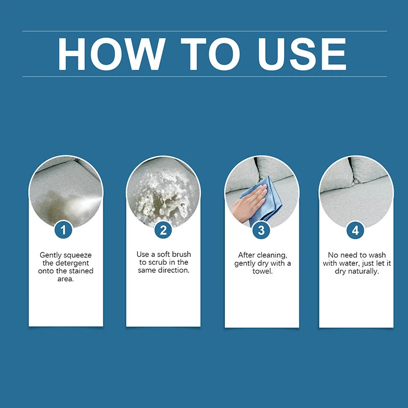 NEW Arrivals Buy 5 Get 5 Free Fabric Sofa Automotive Interior Multi Functional Cleaning Agent Suitable for Carpet Rugs Floor Mats Furniture Sofa Canvas Pillows Clothes Foam Sprayer