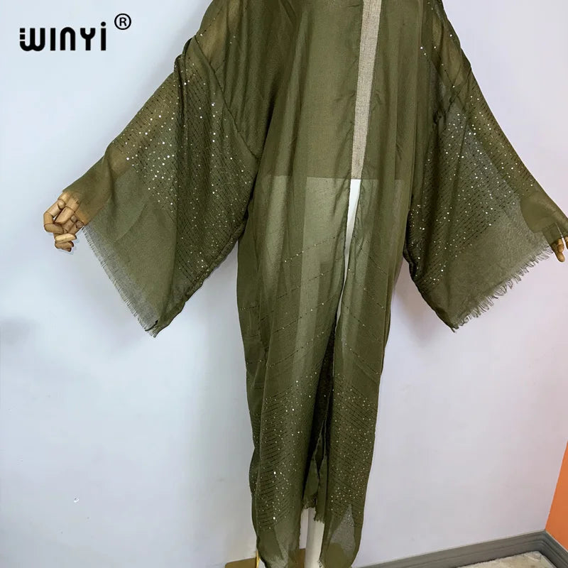 BRAND NEW African Luxury Women 12 Colors/Patterns Bohemian Gold Thread Monochrome Elegant Casual Dress Cardigan Swimwear Swimsuit Cover Ups Sexy Kimono Ladies Summer Maxi Cover-Up Dress