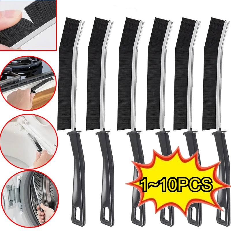 10 PCS Set Hard Bristle Crevice Cleaning Brushes-Thin Gap Cleanings Brush Small Cleaning Grout Brush Kitchen Bathroom Brush Cleaning Tools