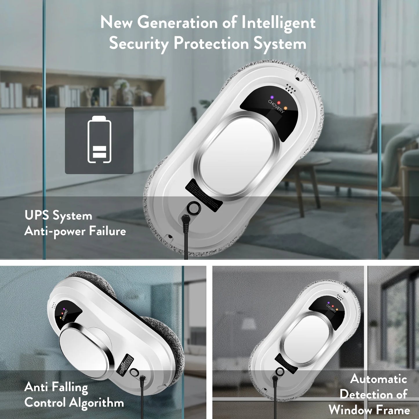Robot Vacuum Cleaner Window Cleaning Robot Window Cleaner Electric Glass Remote Control