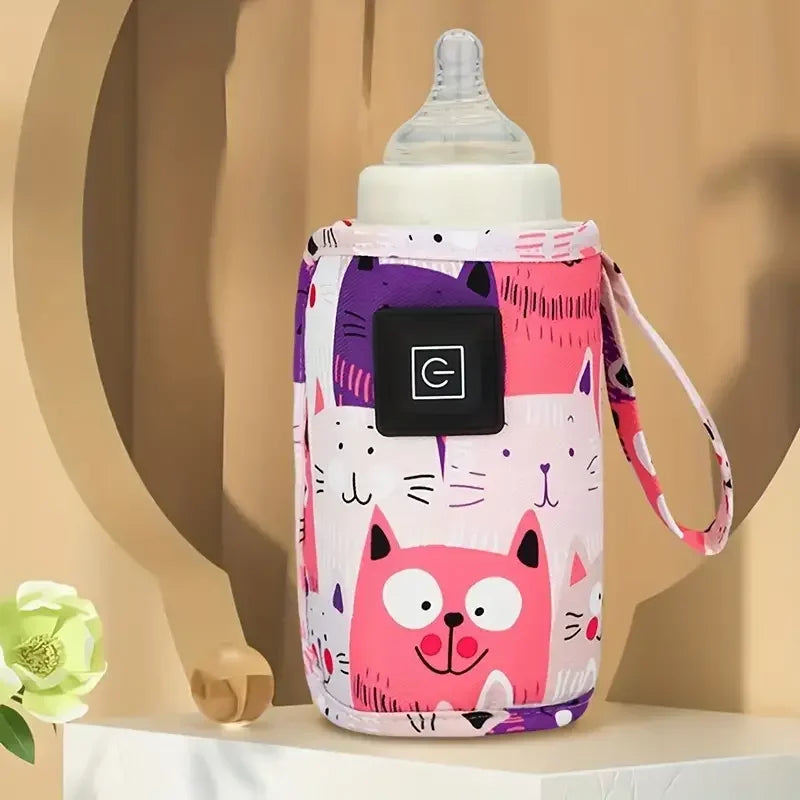 Travel Stroller Insulated Bag, Electric USB Milk Water Warmer, Nursing Bottle Heater, Portable Bottle Feeding Warmer ,Bottle Cover Baby Care Supplies