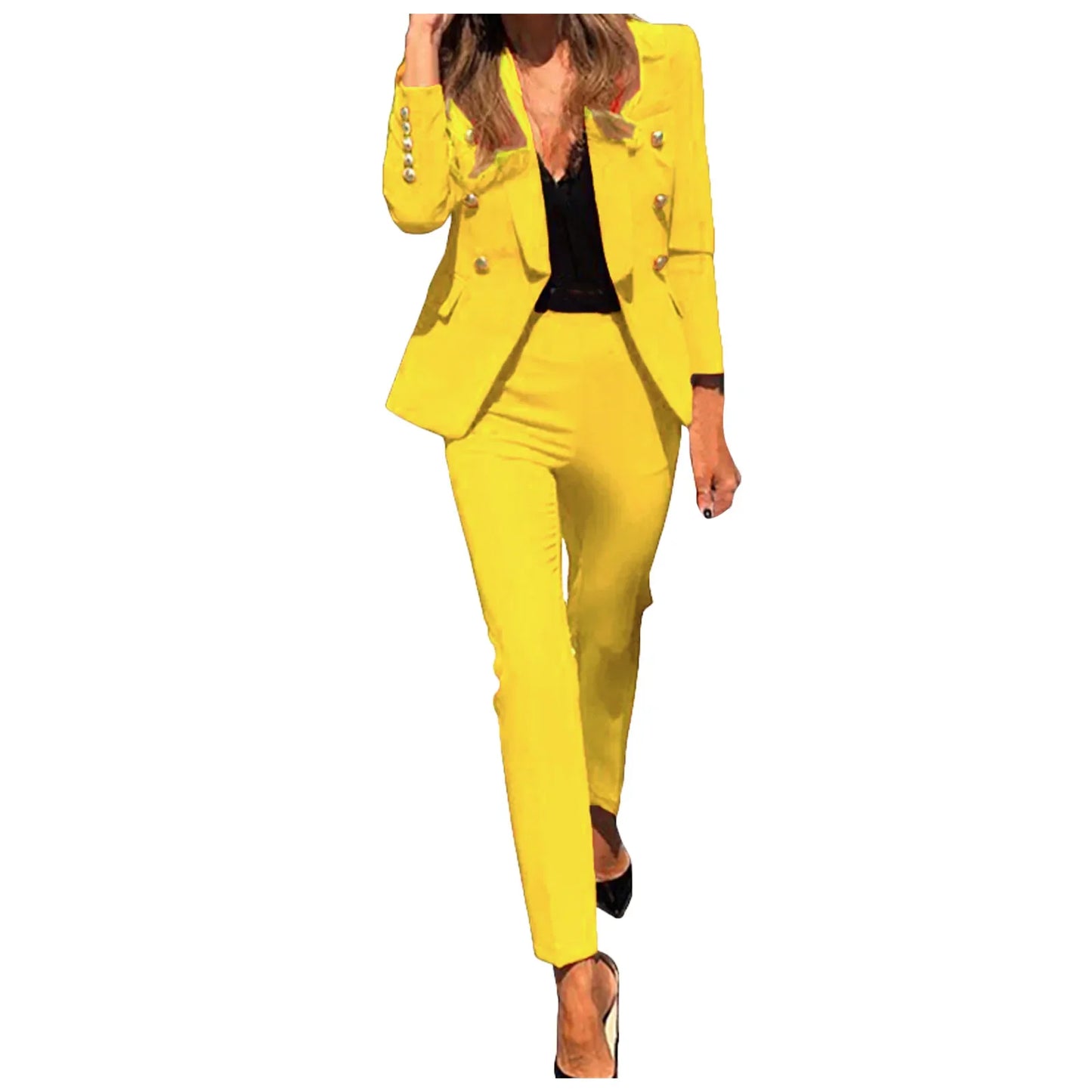 NEW Arrivals 3 PCS Suit UK S-3XL Plus Size 9 Colors Luxury Fashion Peak Lapel Women Suits Single Breasted Wear Formal Prom Evening Party Office Daily Business Dinner Suit Ladies Luxury Fashion Clothing Products