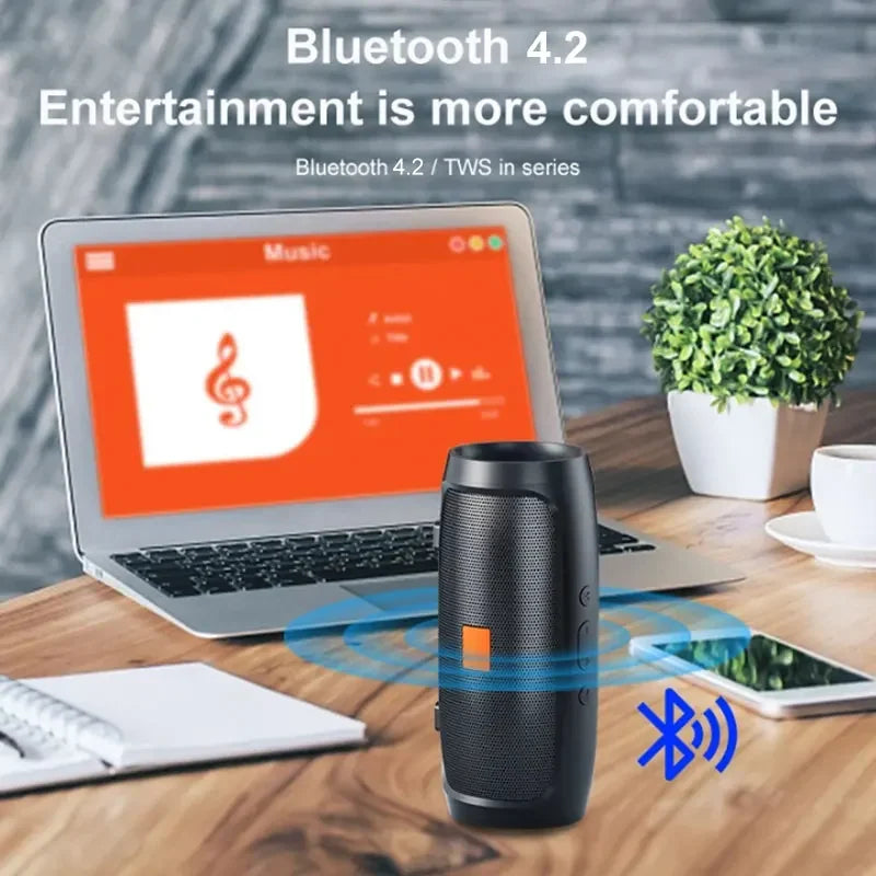 NEW Arrivals TF USB Bluetooth Speaker Dual Speaker Stereo Outdoor Playback Fm Voice Broadcasting Portable Subwoofer Wireless Speaker Computer Supplies