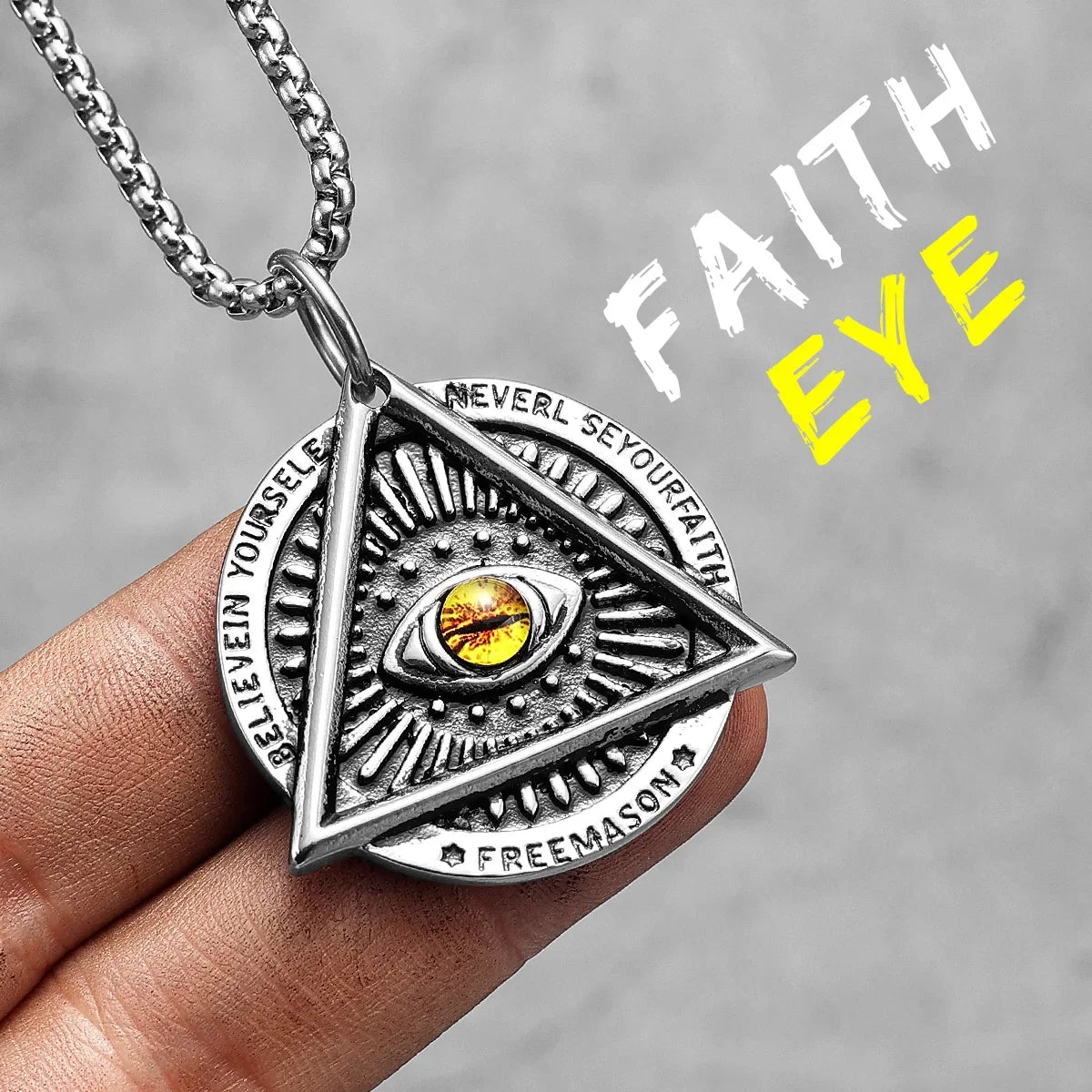 38 Types Illuminati's Masonic Hexagram Salomon Star of David Masonic Stainless Steel Men Necklaces Pendant Chain Punk New in For Women Fashion Secret Society Jewelry Gifts