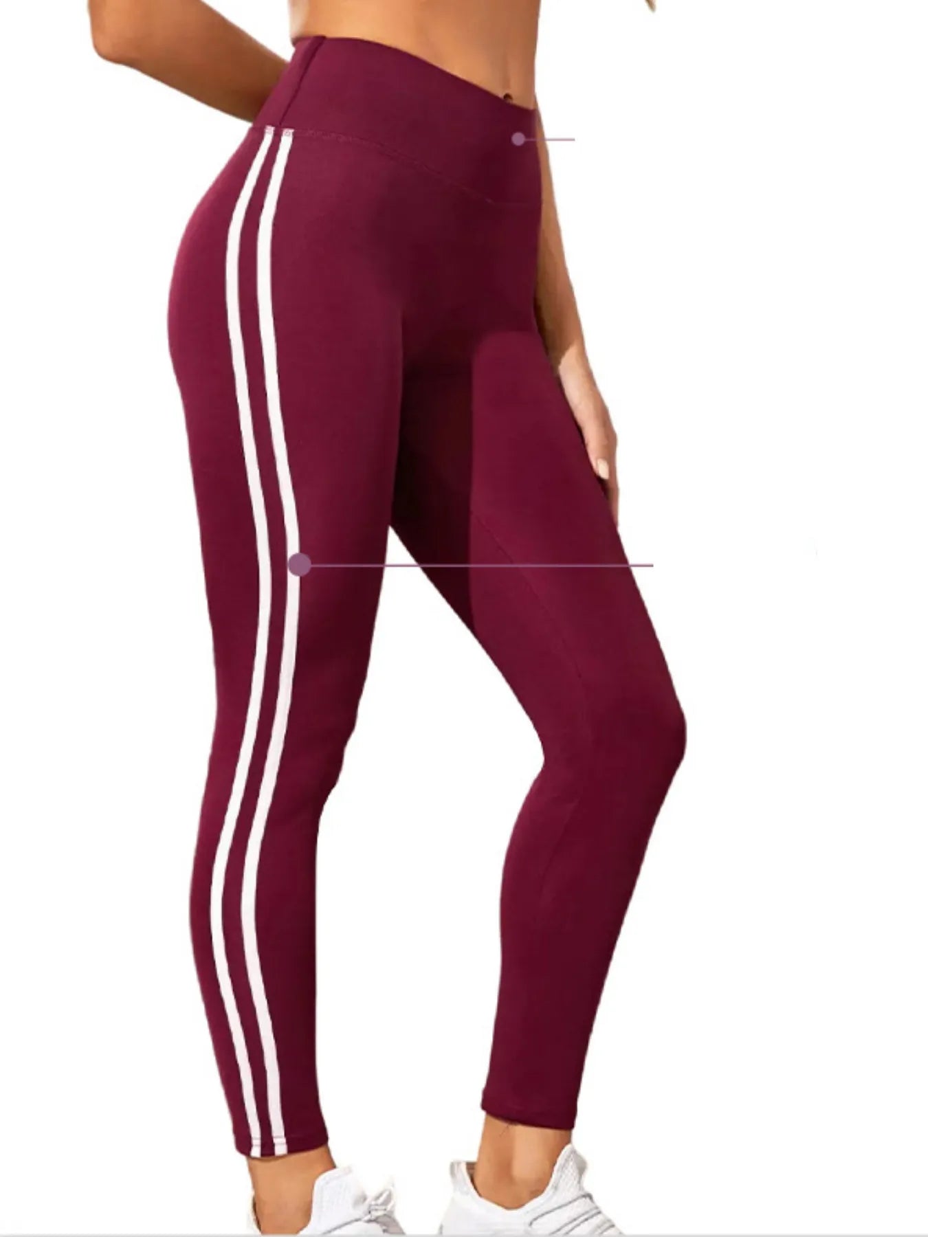 High Waist Yoga Leggings, Butt Lifting Leggings, Tummy Control Fitness Sports Pants, Women's Activewear