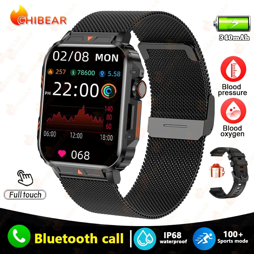 New Smart Watch Women Men AMOLED Full Touch Screen GPS Health Monitoring IP68 Waterproof Bluetooth Call Smart Watch For Android IOS