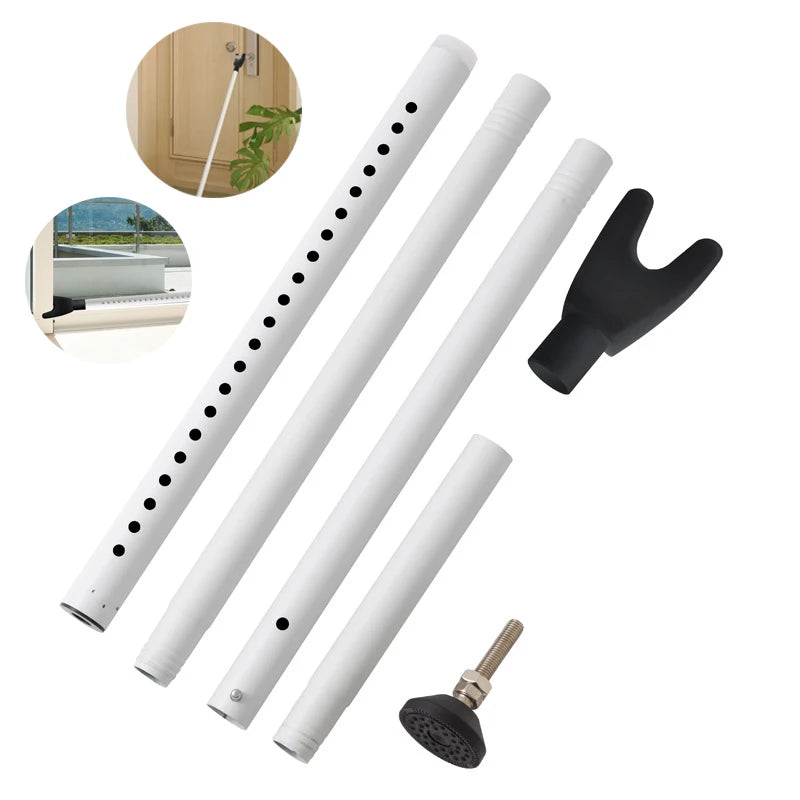 NEW Arrivals Sliding Door Stopper Jammer and Telescoping Security Bar 19-52 Inch Adjustable Length 400 LBS Force Anti-Slip Base for Home Office Hotel Security Supplies