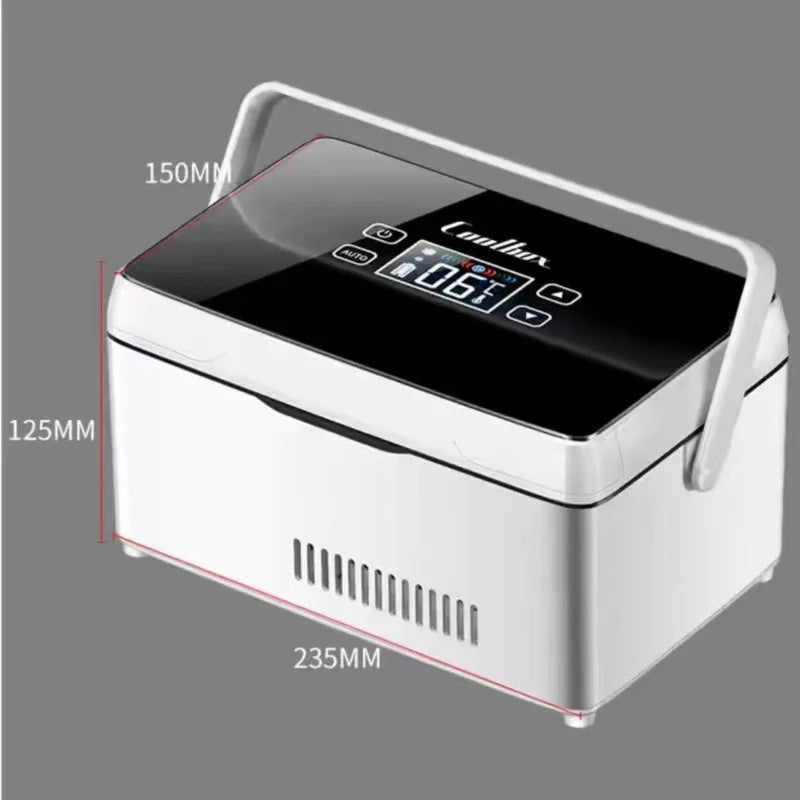 Home Outdoor Travel Car Train Airplane Dual Use Insulin Injections Cooler Fridge USB Rechargeable and Plug Portable Constant Temperature Medicine Storage Pills Case Medicines Cooler Refrigerator
