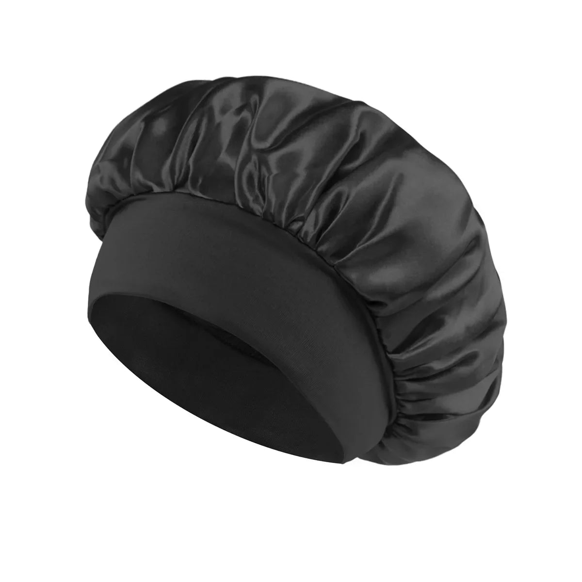 NEW Arrivals 13 Colors Soft Silk Satin Lined Bonnet Large Satin Hair Bonnet Household Sleep Shower Cap Hair Wrap Cover for Long Hair Ladies Beauty Salon Spa Tools Women Hair Care Accessories
