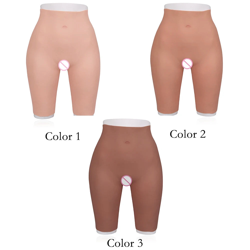 S - L Size 5 Point Pants Silicone Buttock Thick Hips Fake Buttocks Panties Enlarger Enhancement Butt Pants Silicone Buttock Cosplay Drag Queen Women Men Underwear