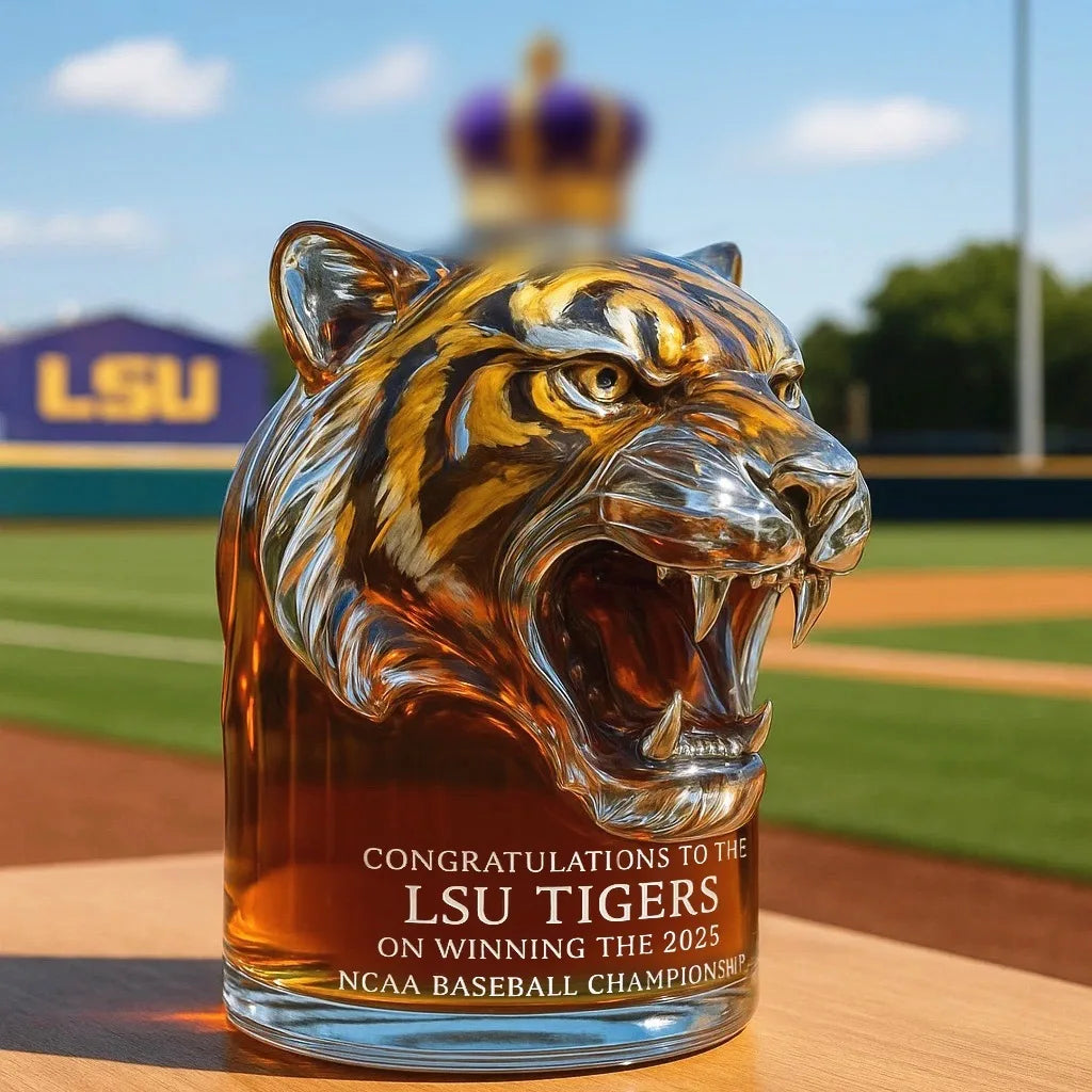 NEW Tiger Creative Bottle Interesting Whiskey Bottles, Novelty Glass Wine Decanter, for Men Whiskey Lovers & Collectible Drinkware Accessories Home Glassware Bar Pubs Night Club Barware Supplies