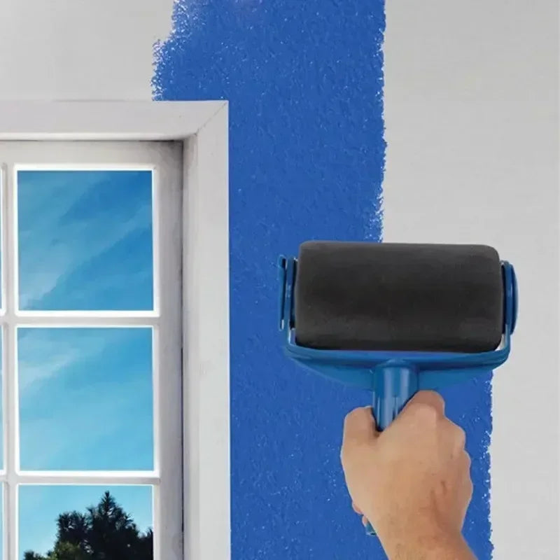 NEW 1PCS Self-Priming Large Fine Hairs Drum Brush Paint Roller, Wall Painting Brush, Latex Paint Wall Brush Wall Paint Roller Tools Home Painting Accessories
