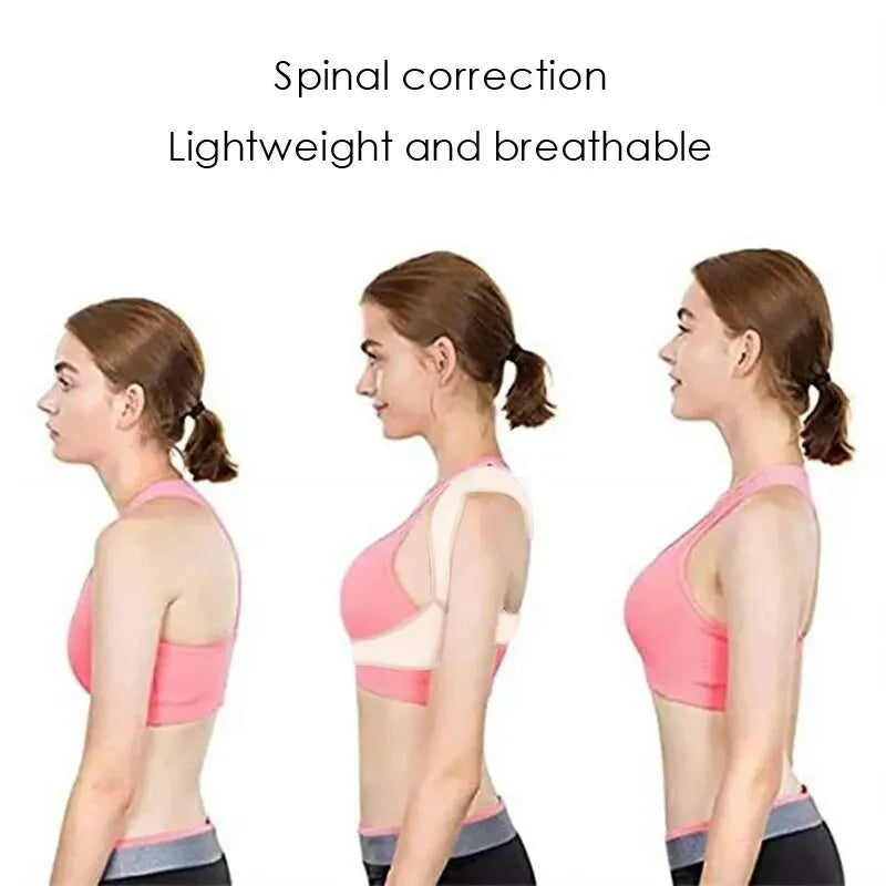 Shoulder and Back Correction with Spinal Support Invisible and Comfortable Constantly Reminding Sitting Posture