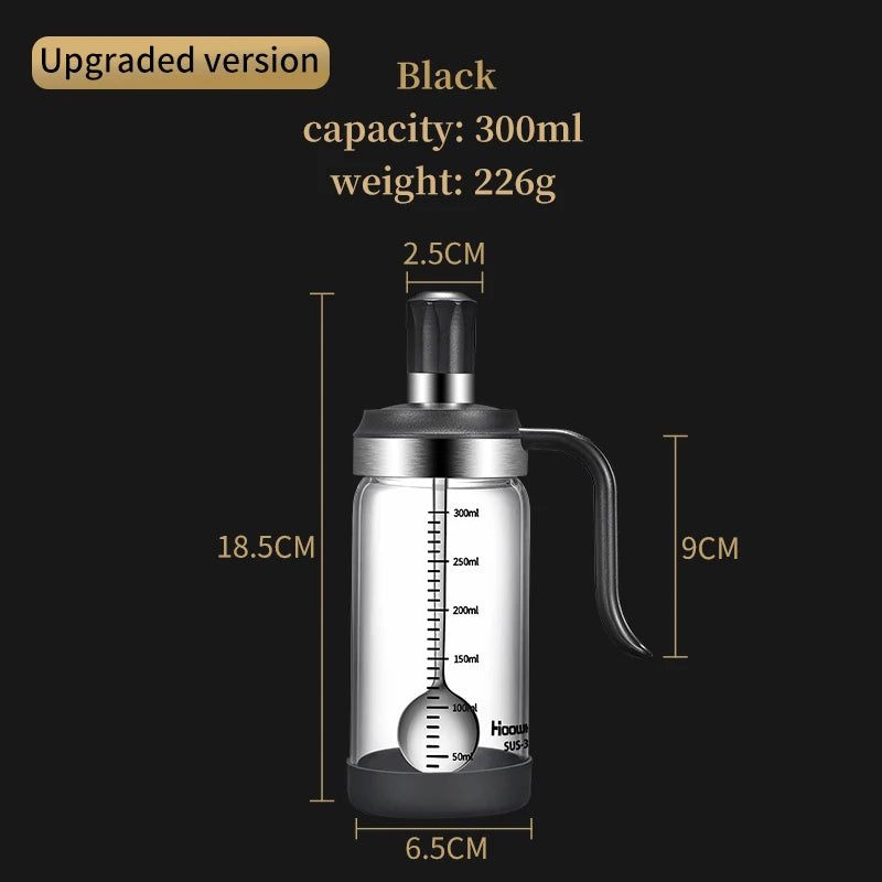 3 PCS Spice Seasoning Bottle Kitchen Supplies Glass Transparent Sugar Bottle Containers with Spoon Seasoning Bottle Salt and Pepper Bottle Kitchenware Accessories Preparing Cooking Tools Sets