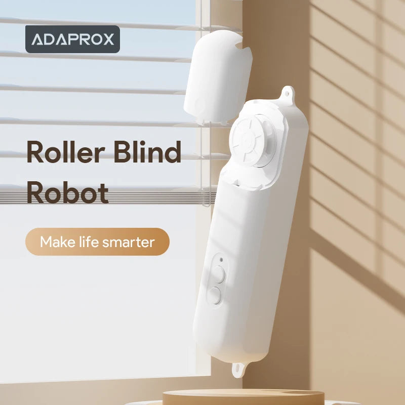 1/2 PCS Set APP Control TUYA Drapes Roller Blind Robot Motor Rechargeable Automatic Curtain Motorized Shutter Opener Siri Voice Control For Alexa Google Assistant