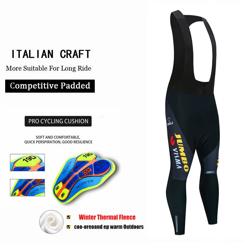 NEW Arrivals S-4XL 5 Options Cashmere Leggings Women Man Team Cycling Trousers Winter Thermal Mountain Bike Pants Bicycle Tights Cool Max 19D Gel Pad Keep Warm Women Men Sports Apparel Supplies