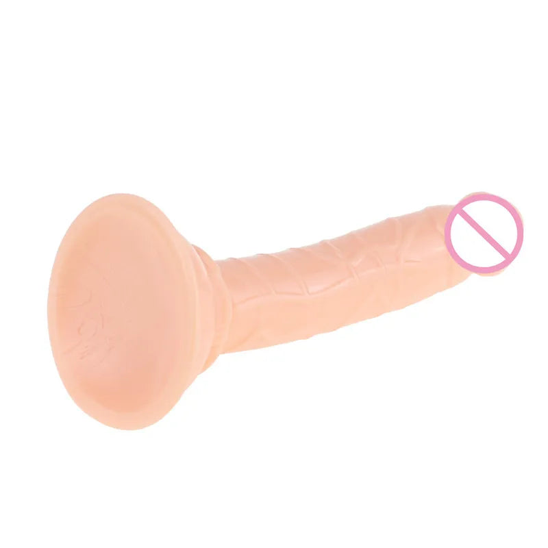 Charming Crystal Jelly Dildo Realistic Fake Dick with Simulated Penile Sucker for Women Mutual Masturbation Erogenous Sex Toys