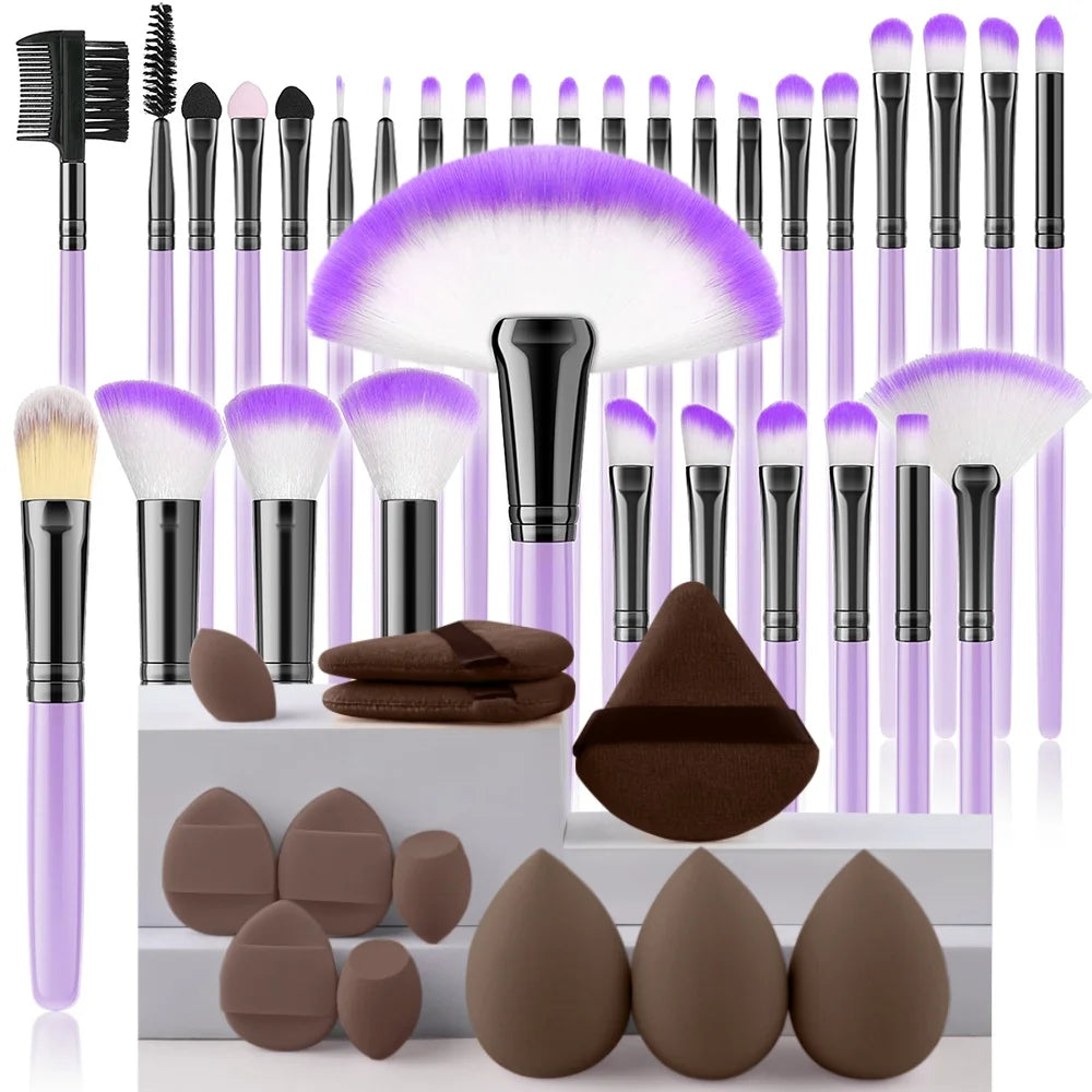 32 PCS Set 27 Colors  Professional Makeup Brush Set Cosmetic Tools for Powder Eye Shadow Foundation Blush Blending Beauty Makeup Brush Kit for Makeup Starters Women Cosmetic Tool Sets