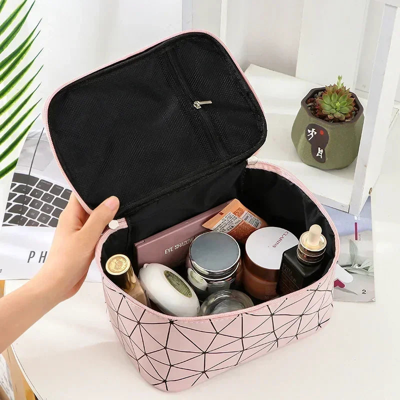 Essential Oil Bag Portable Nail Polish Storage Bag Makeup Cases Organizer Cosmetic Handbag with Handle 1/2 Layers for Travel