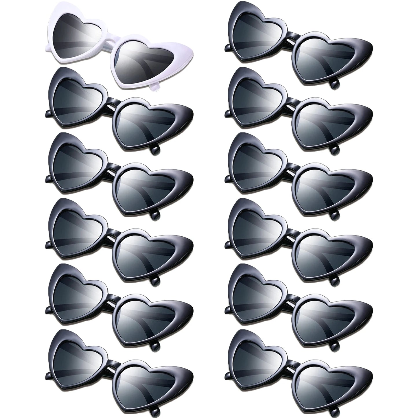 NEW Arrivals 24-48-100PCS Set Wedding Heart Sunglasses Memories for Wedding Guests Wedding Souvenirs Sunglasses Wedding Party Bachelorette Hen Party Accessories