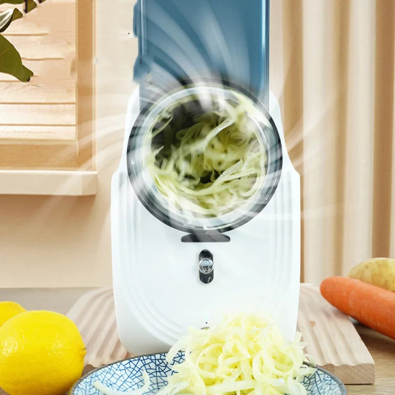 NEW Arrivals Multi-function Vegetable Cutter Grinder 1PC Household Kitchen Electric Vegetable Cutter Vegetable Slicer Shredder Automatic Machine Home Cooking Supplies