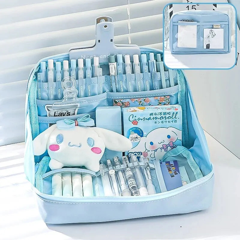 12 Layers Large Capacity Pencil Case Good Looking Multifunctional Classification Storage Stationery Storage Bag 1pc