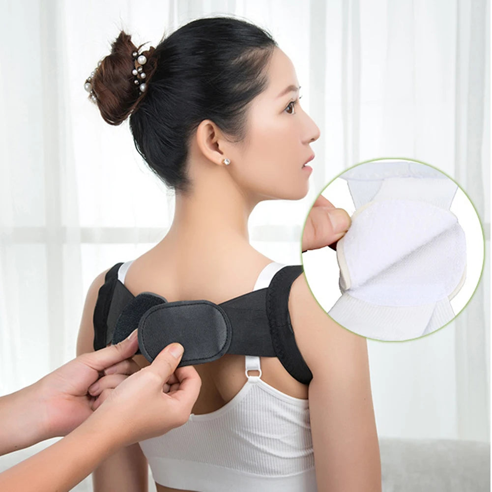 2pc Humpback Posture Correction Belt Adult Children Back Support Rug Corrector Anti Slouching Clavicle Shoulder Brace Corset H