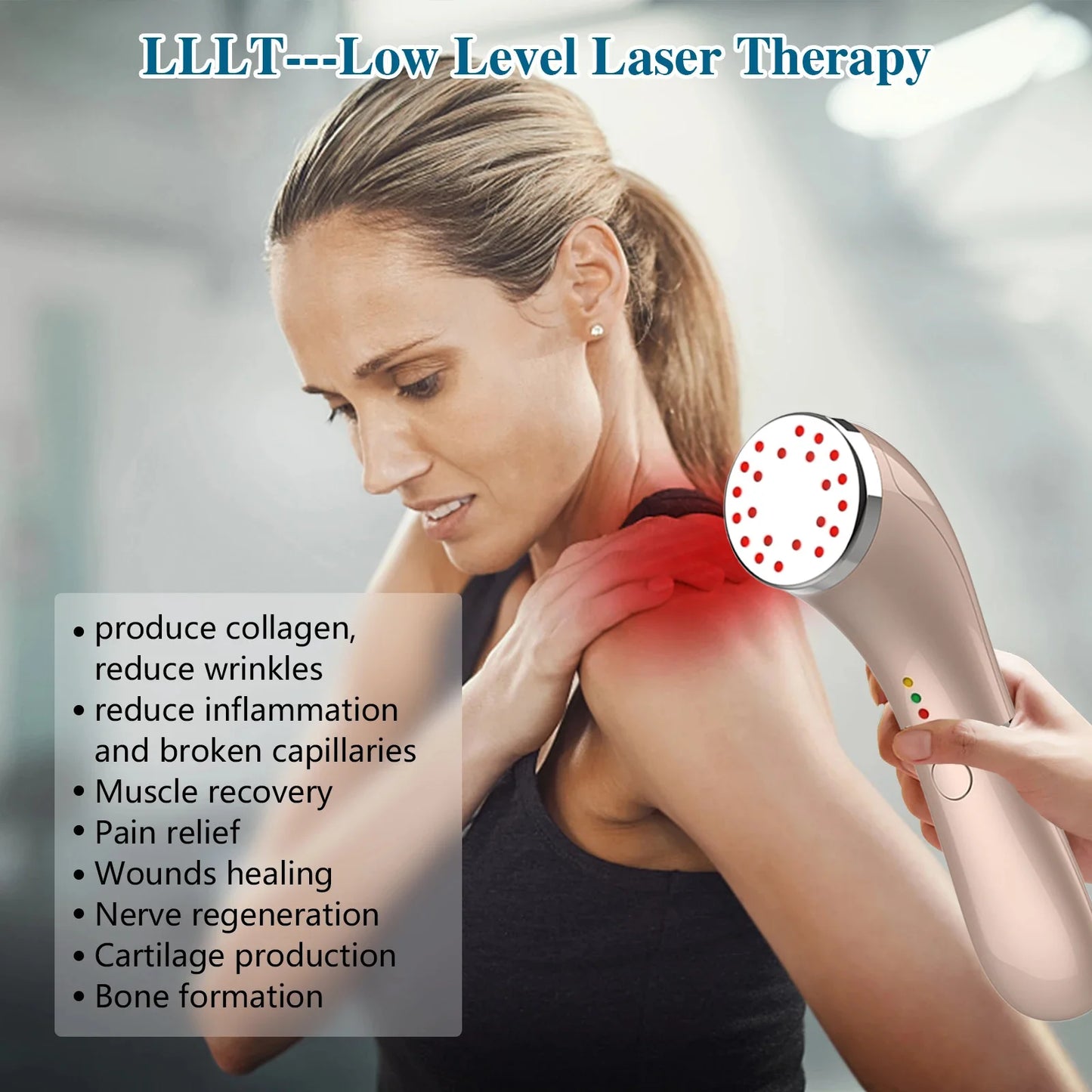 NEW Arrivals Hand-held Physical Treatment  Red Light Cold Laser Therapy Device For Relieve Neck Back Arthritis Pain Body Care Accessories Health Care Products