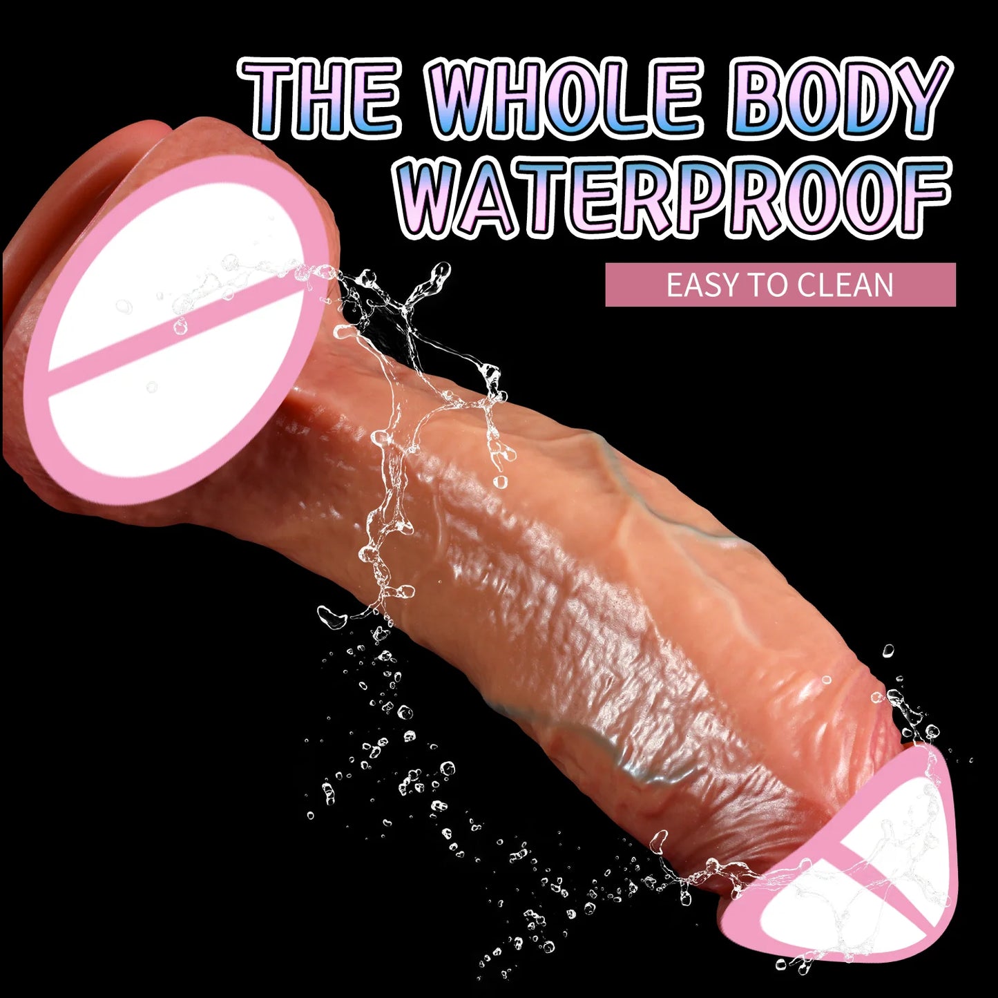 Super Realistic Dildo Real Skin Silicone Huge Dildos Suction Cup Cock Male Soft Artificial Penis Dick Sex Toys for Women Vaginal