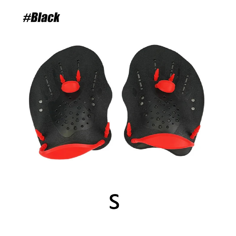 Women/Men/Kids 1Pair 4 Colors Swim Silicone Hand Paddles Swim Training Hand Support Paddles with Adjustable Straps, Water Pool Beach Swim Practice Swimming Accessories Bathing Supplies