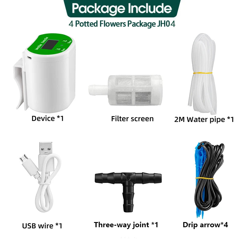 NEW Arrivals 6/10 Potted Flowers intelligent Timed Automatic Flower Waterer, Potted lazy Watering, Drip Water Seepage Water Applicator, Gardening Green Plant Home Indoor Outdoor Garden Supplies