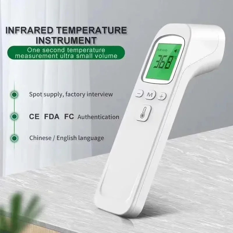 NEW Arrivals Medical Infrared Forehead Thermometer Backlit Digital Non-Contact Laser Household LCD Baby Adult Fever Infant Body Instrument Medical Accessories Devices Health Care Products