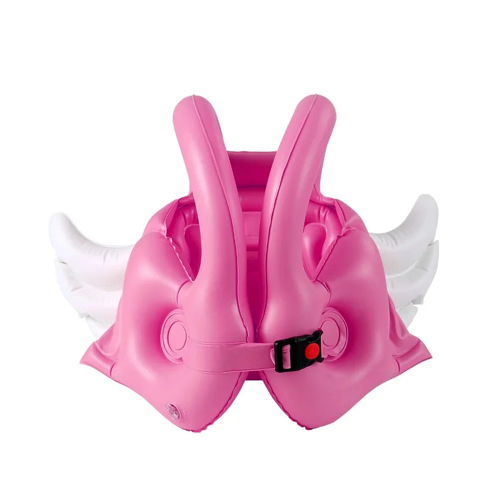 New Arrivals 12 Colors/Styles Angel Wings Inflatable Vest Life Jacket for Girls Swimming Training Accessories PVC Material Floatation Device with Wings Home Water Pool Beach