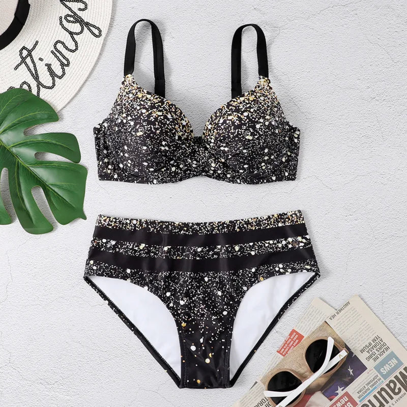 NEW Arrivals S-3XL PLUS SIZE Summer Sexy Swimsuits Push Up Bikini Curvy Women's Swimwear Female Beach Wear Brazilian Bikinis Bathing Suit Swimming Suits