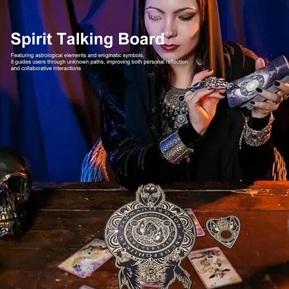 NEW Paranormal Spirit QUIJA Board Wood Talking Board Eagle/Tree/Scull for Divination Tabletop Decision-Making Aid Entertainment Prop for Group Games Gathering Fun