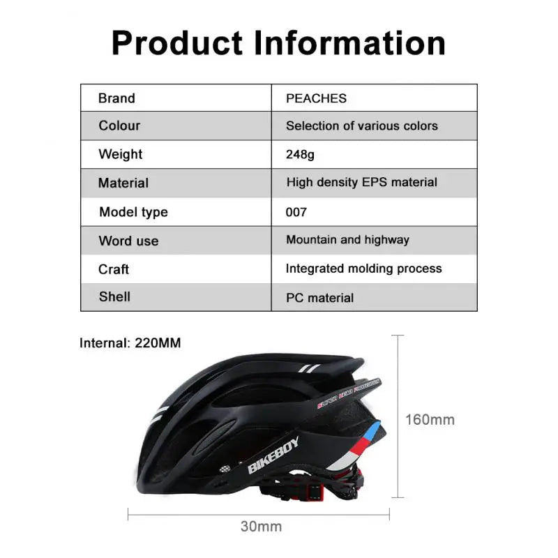 MTB Bike Helmet for Men Women Sport Cycling Helmet Adjustable Mountain Road Soft Pad Safety Hat Accessories