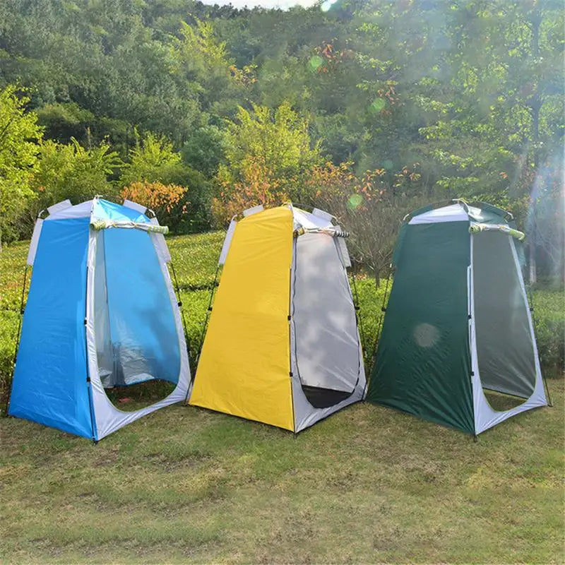 Portable Beach Shower Toilet Changing Tent Sun Rain Shelter Privacy Shelter Tent with Window for Outdoor Camping Bathroom