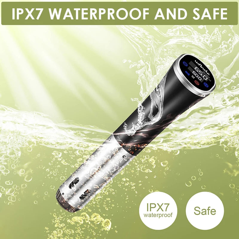 Vacuum Sous Vide Electronic Cooker IPX7 Waterproof Heater Immersion Circulator Slow Cooker with Digital Display Reservation Function