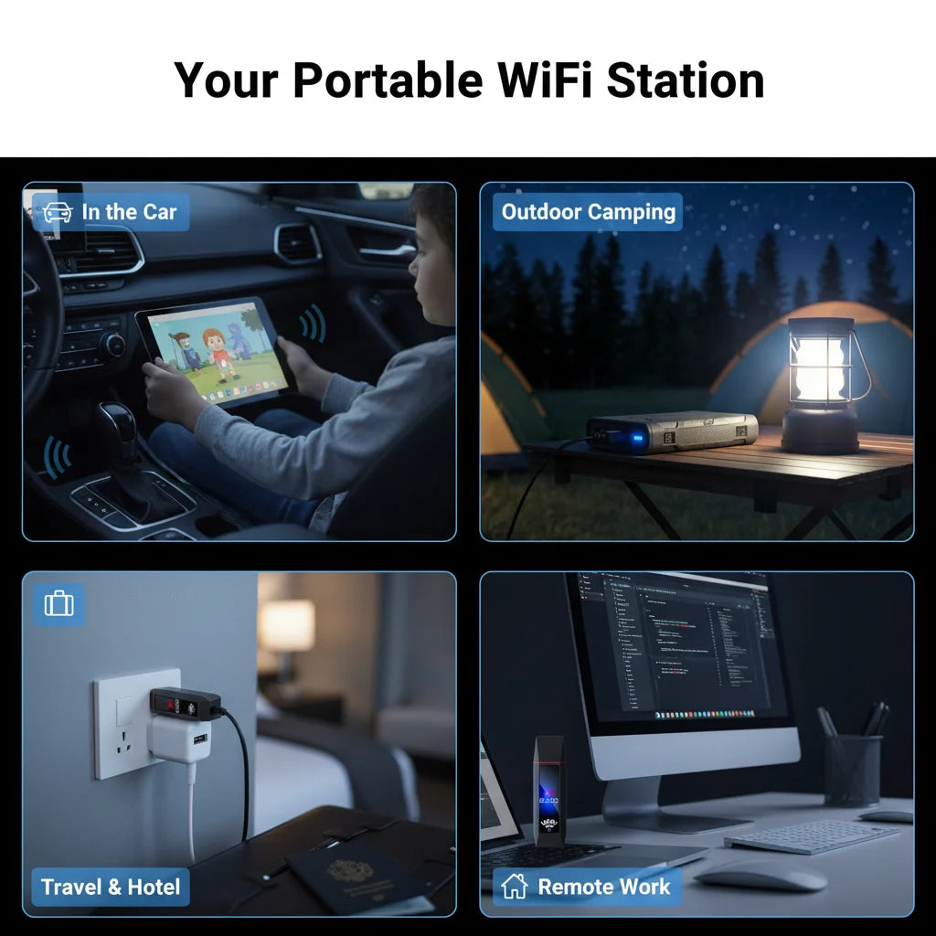 4G USB Portable Modem LTE WI-FI 6 Wireless Router With Hotspot 300Mbps Hight Speed Network Wi-Fi Wireless Dongle For Home Gaming Travel Camping Outdoor Fast Internet Connection Network